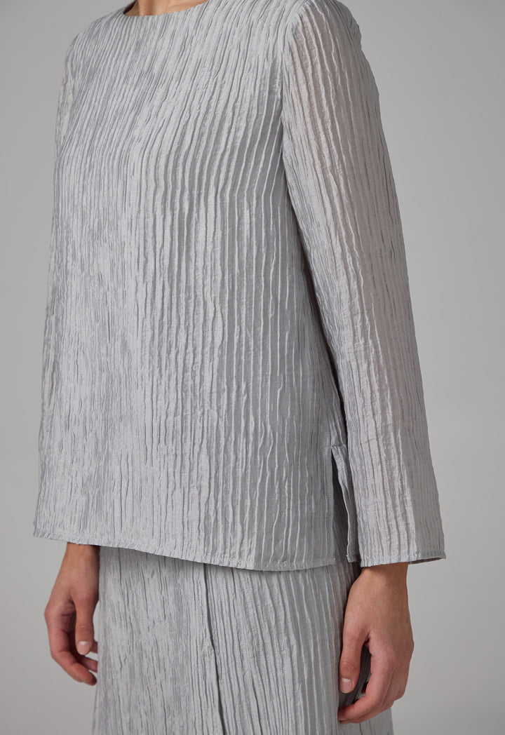 Choice Basic Textured Top Grey