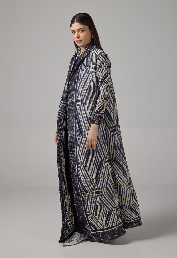 Choice Long Sleeve Printed Maxi Abaya Multi Color