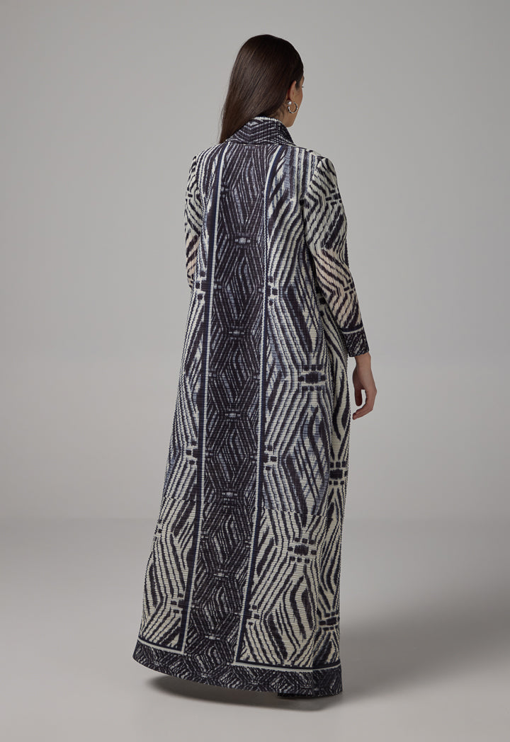 Choice Long Sleeve Printed Maxi Abaya Multi Color