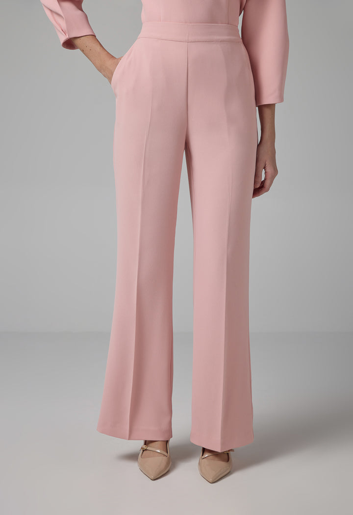 Choice High Low Straight Cut Trousers Blush