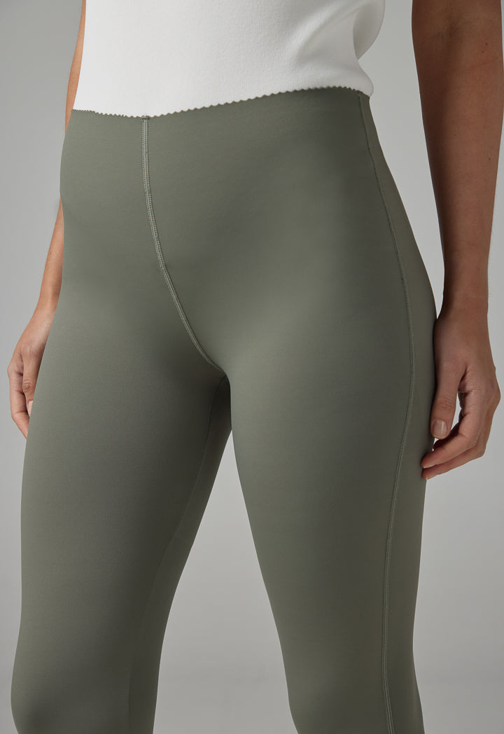 Choice Solid Basic Leggings Khaki