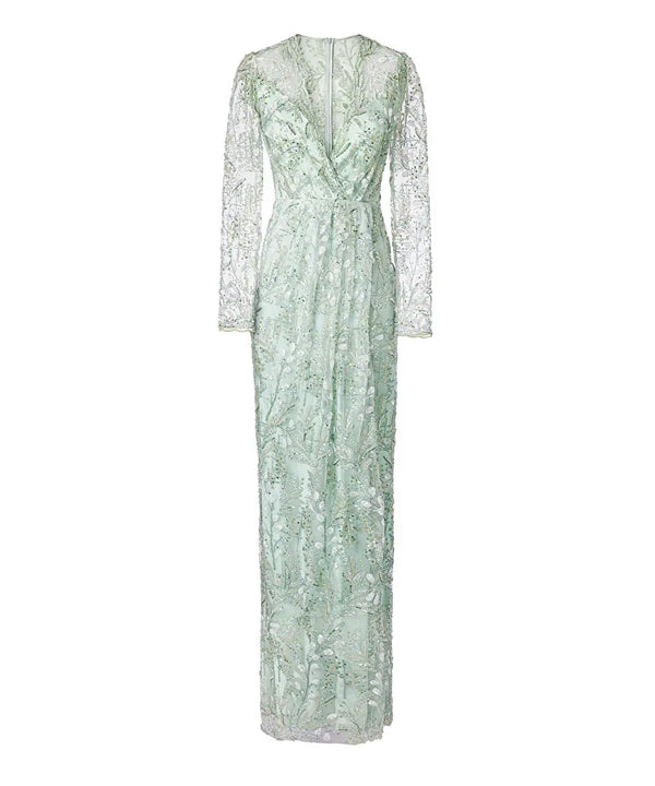 Ipekyol Embroidered Maxi Dress Mint Green