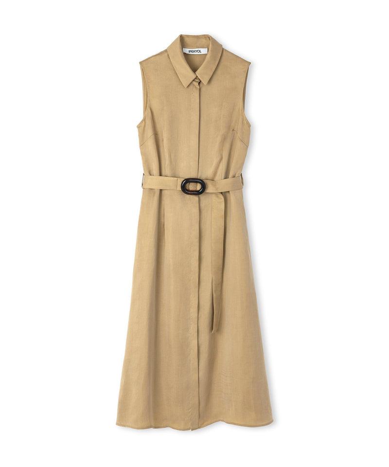 Ipekyol Belted Shirt Dress Natural