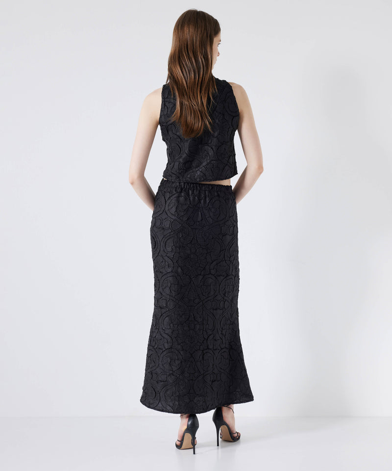 Ipekyol Textured Skirt Black