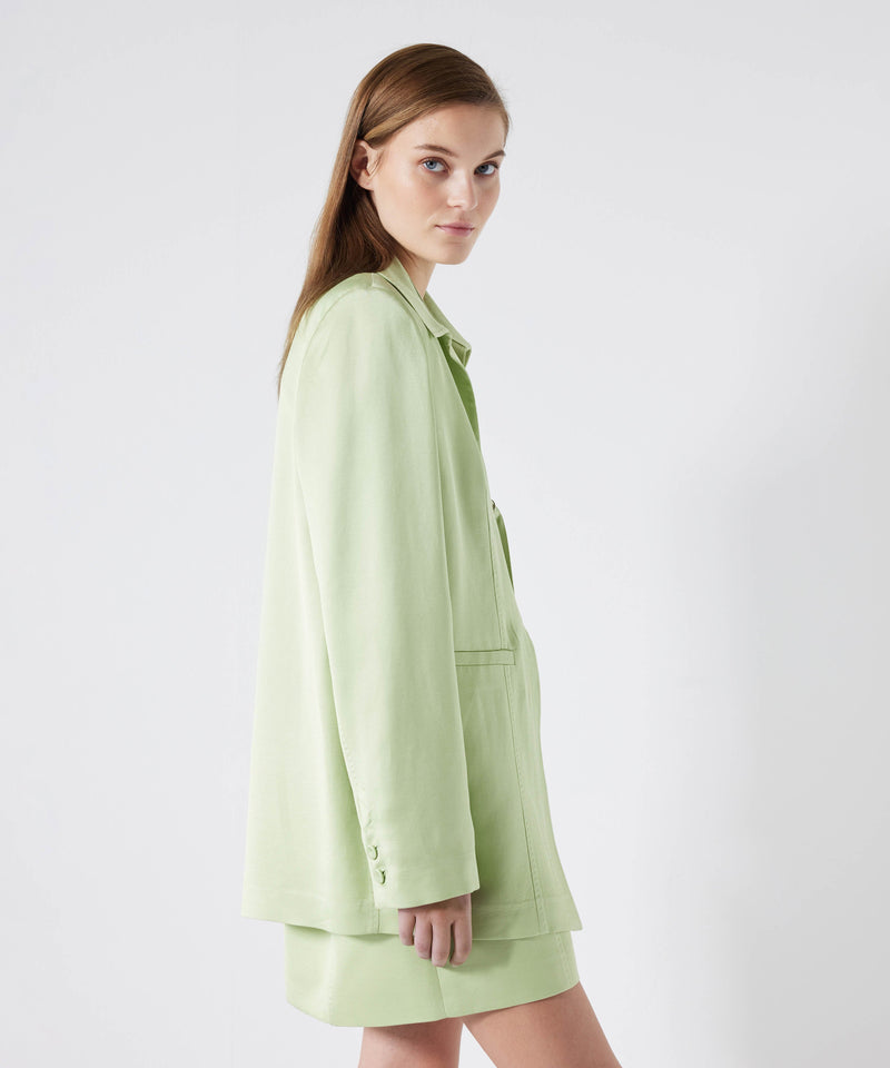 Ipekyol Front Tie Jacket Pistachio Green