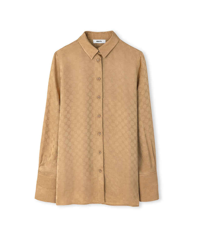 Ipekyol Monogram Jacquard Shirt Natural