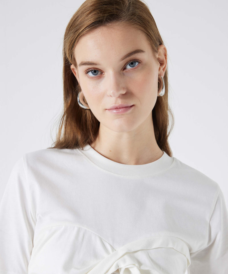 Ipekyol Draped T-Shirt White