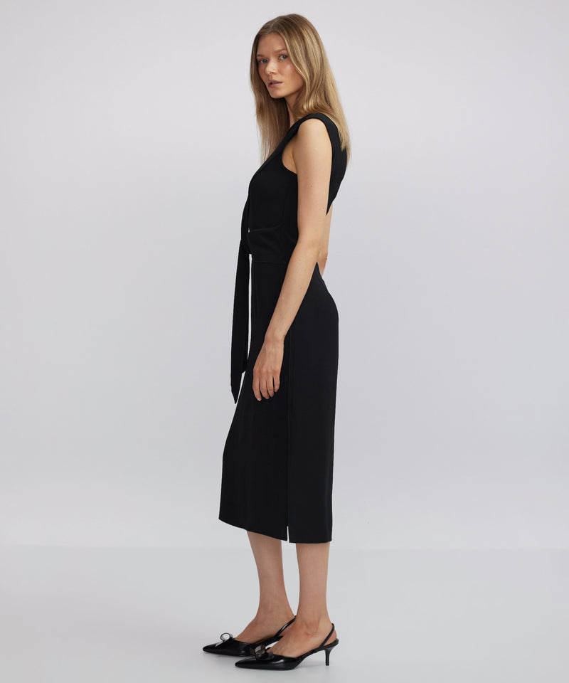 Ipekyol Tie Waist Midi Dress Black