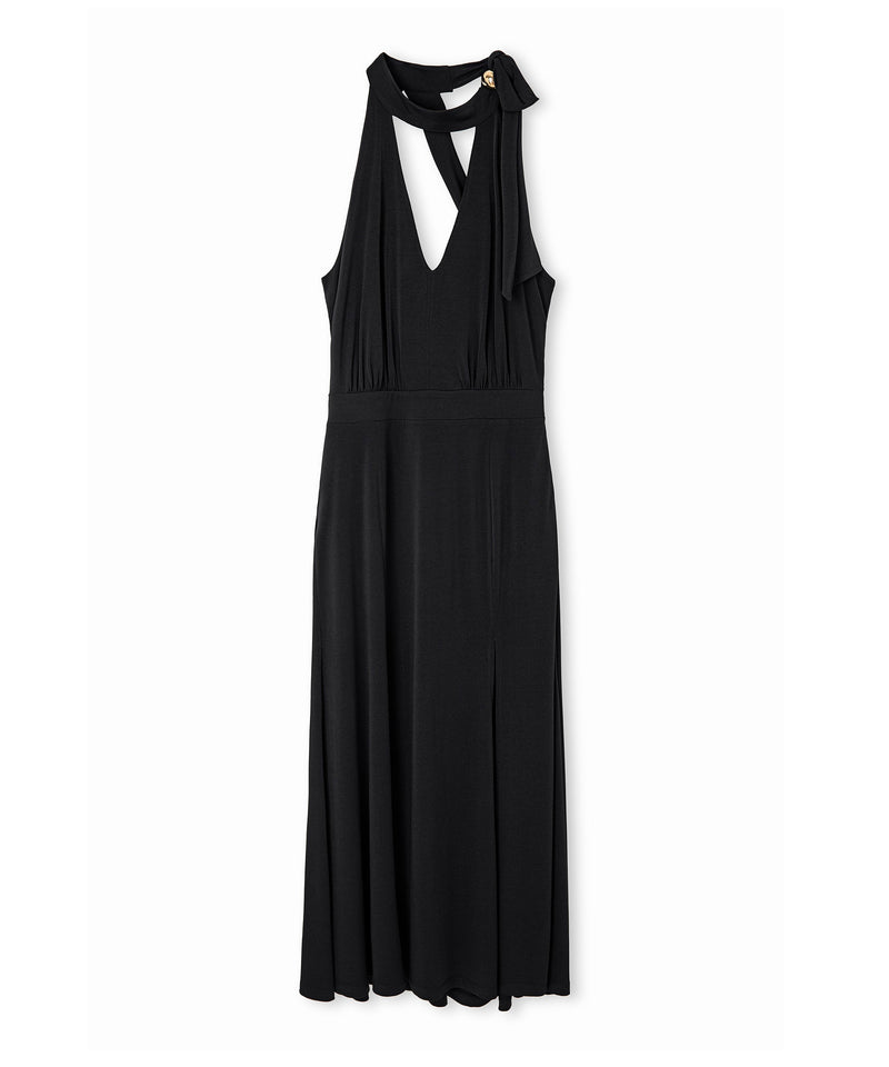 Ipekyol Halter Neck Maxi Dress Black