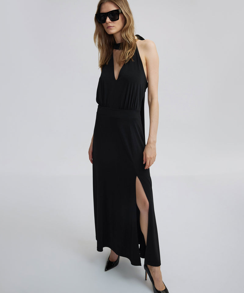 Ipekyol Halter Neck Maxi Dress Black