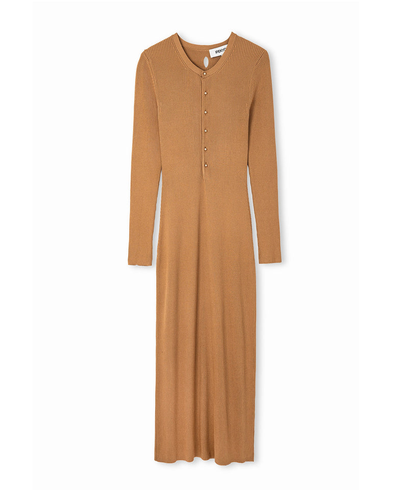 Ipekyol Cutout Knit Dress Camel