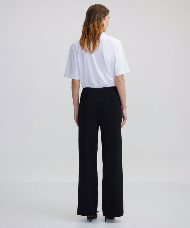 Ipekyol Wide Leg Fit Knitted Trousers Black