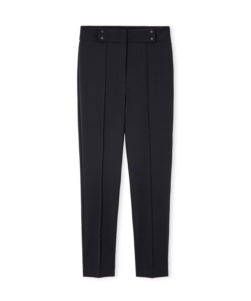 Ipekyol Skinny Fit Trousers With Metal Accessories Black