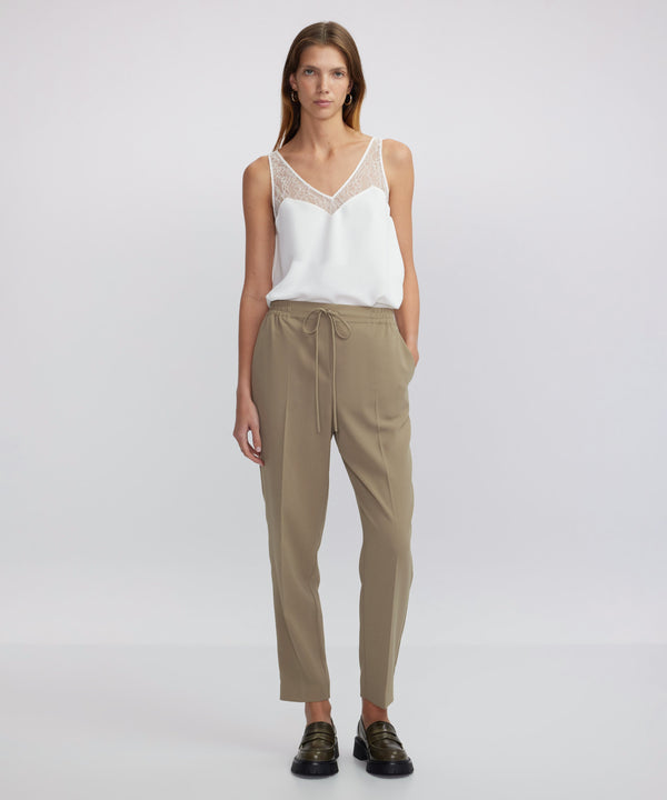 Ipekyol Drapey Fit Trousers Khaki