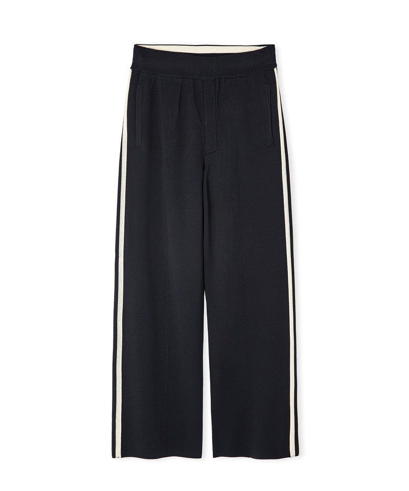 Ipekyol Contrast Stripe Trousers Black