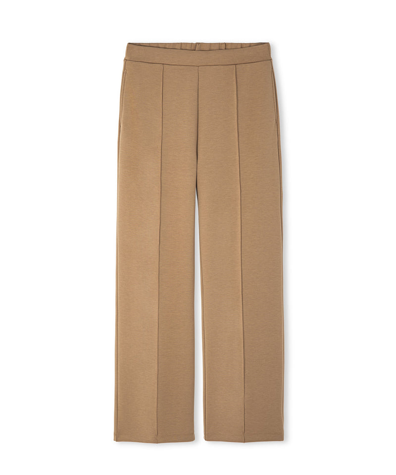 Ipekyol Ribbed Wide Leg Fit Trousers Natural