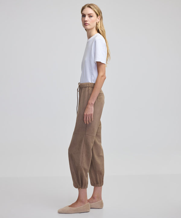 Ipekyol Suede Look Jogger Pants Brown