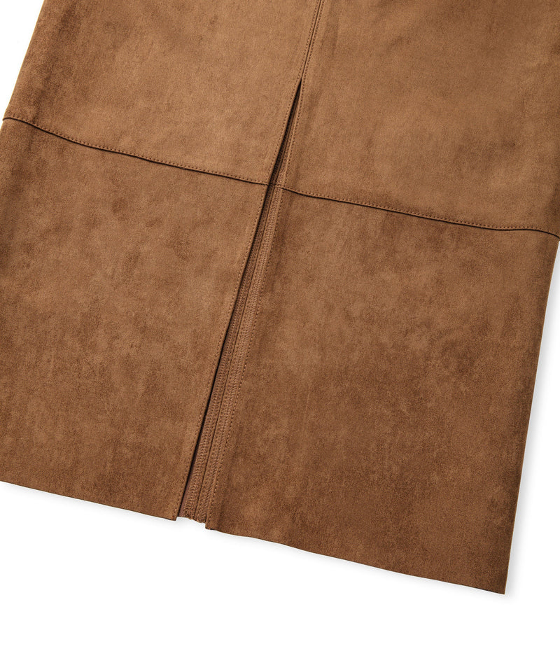 Ipekyol Suede Look Skirt Brown