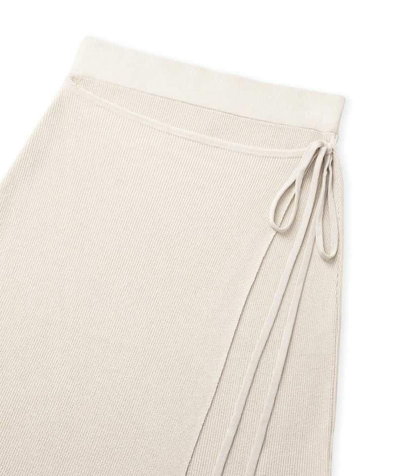 Ipekyol Thin Belted Knit Skirt Off White