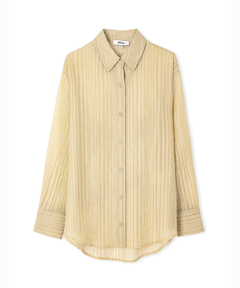 Ipekyol Belted Oversize Shirt Light Khaki