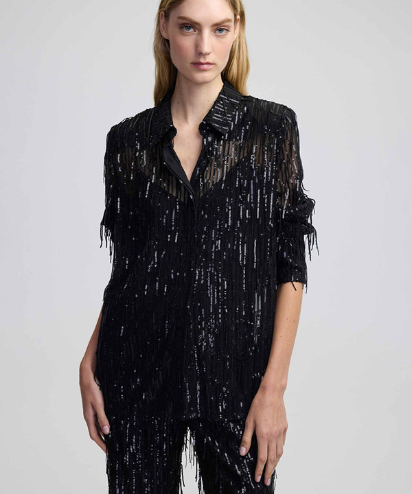 Ipekyol Sequined Shirt Black