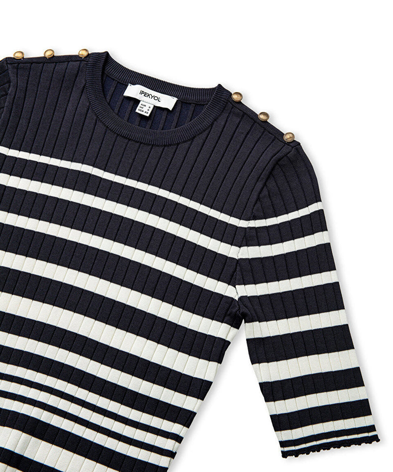 Ipekyol Striped Knitwear Navy