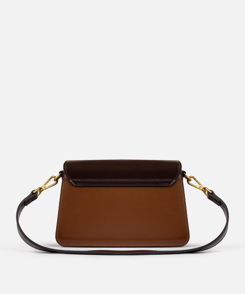 Ipekyol Colorblock Bag With Metal Buckle Brown