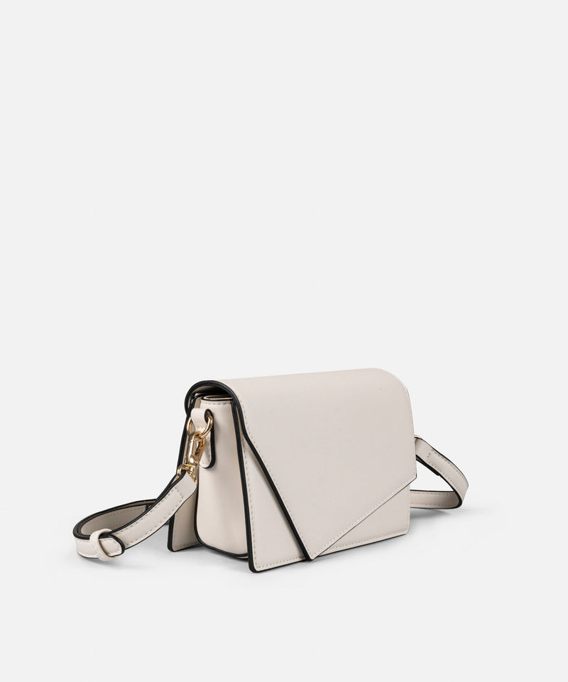 Ipekyol Asymmetrical Flap Bag Ecru