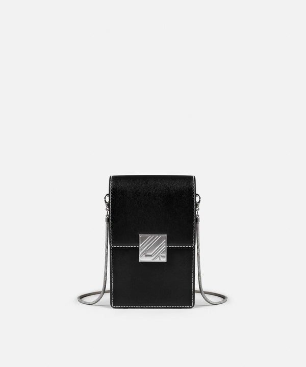 Ipekyol Chain Strap Monogram Buckle Bag Black