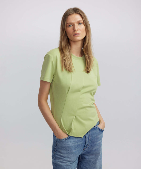 Ipekyol Diagonal Stitch T-Shirt Green