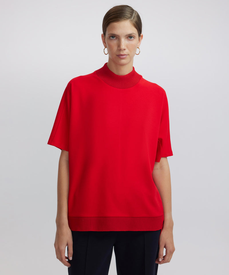 Ipekyol Ribbed Rib Mix T-Shirt Red