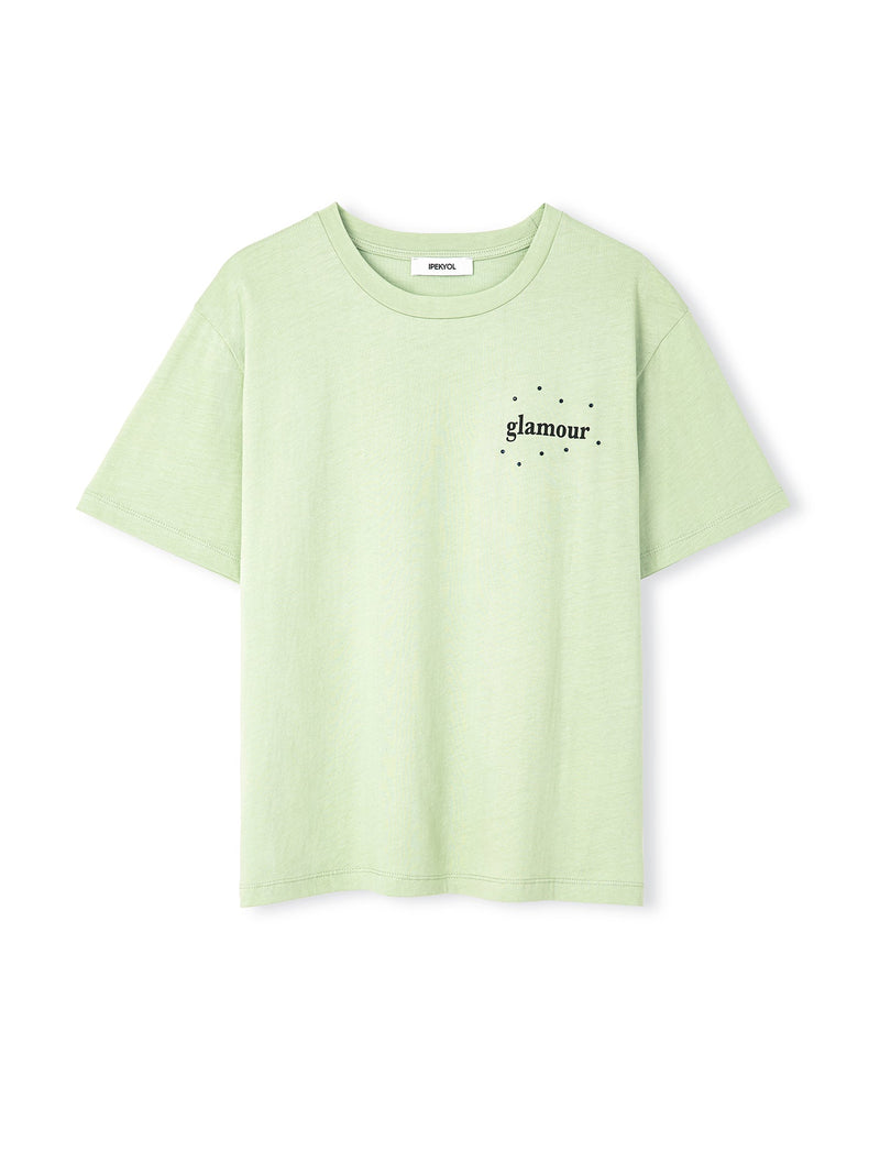 Ipekyol Hotfix And Slogan Printed T-Shirt Green