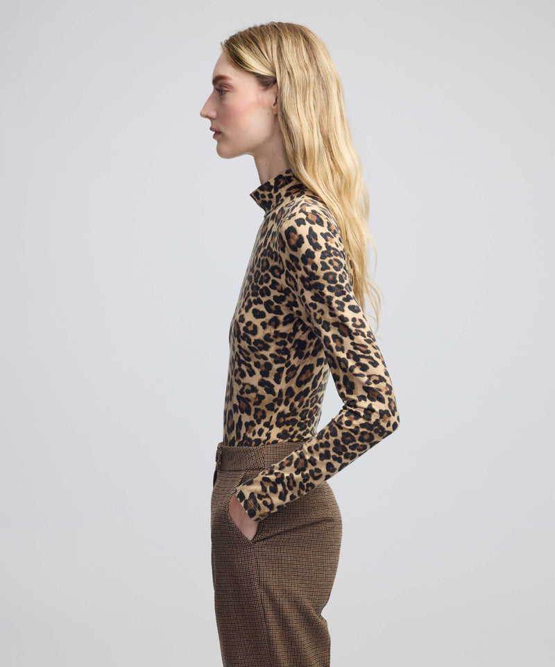 Ipekyol Leopard Print Bodysuit Brown