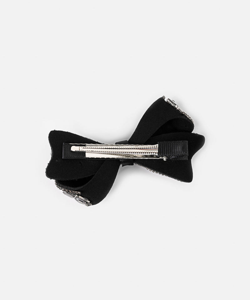 Ipekyol Shiny Stone Bow Hair Accessory Black