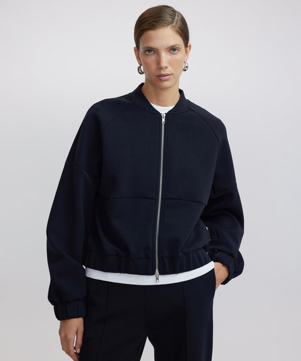 Ipekyol Zip Up Solid Sweatshirt Navy