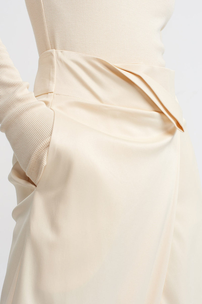 NU Fixed Overlap Panel Trouser Natural