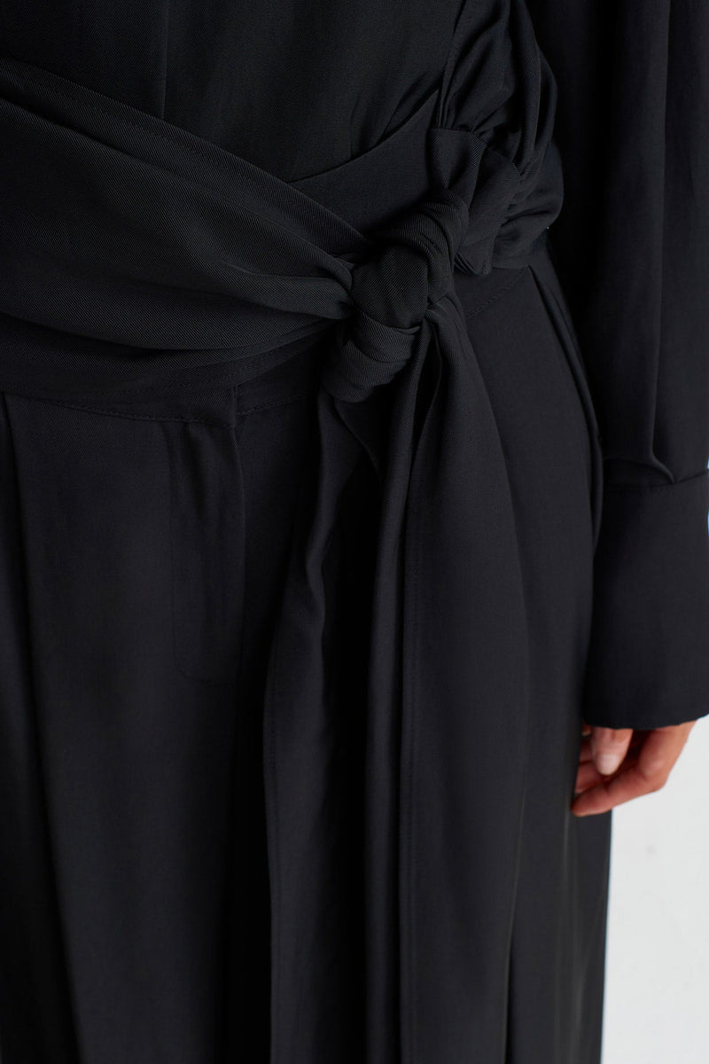 NU Belted Palazzo Chic Trousers Black