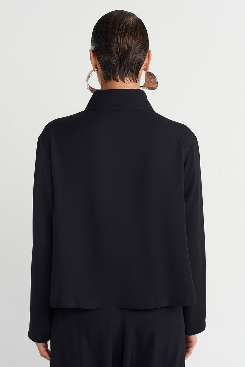NU Special Pocket Buttoned Cardigan Black