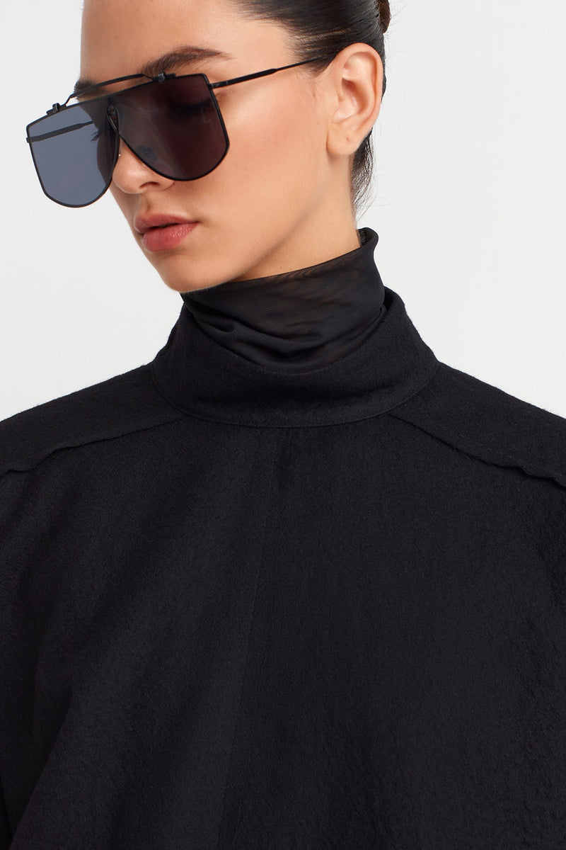 Nu Wool Crop T-Shirt Black