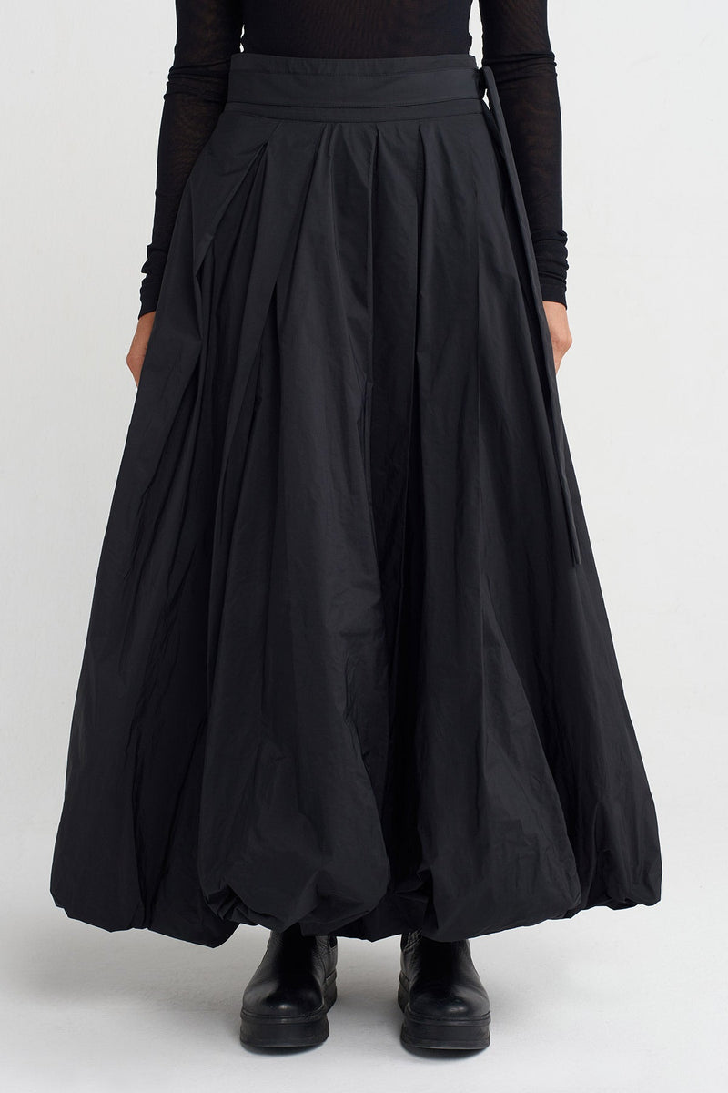 Nu Taffeta Balloon Skirt Black