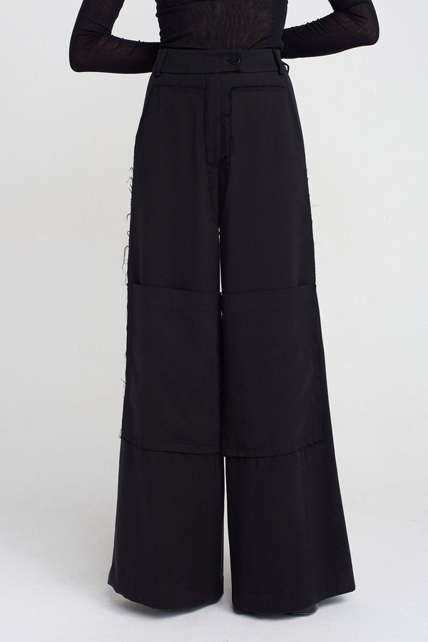 Nu Large Pocket Palazzo Pants Black