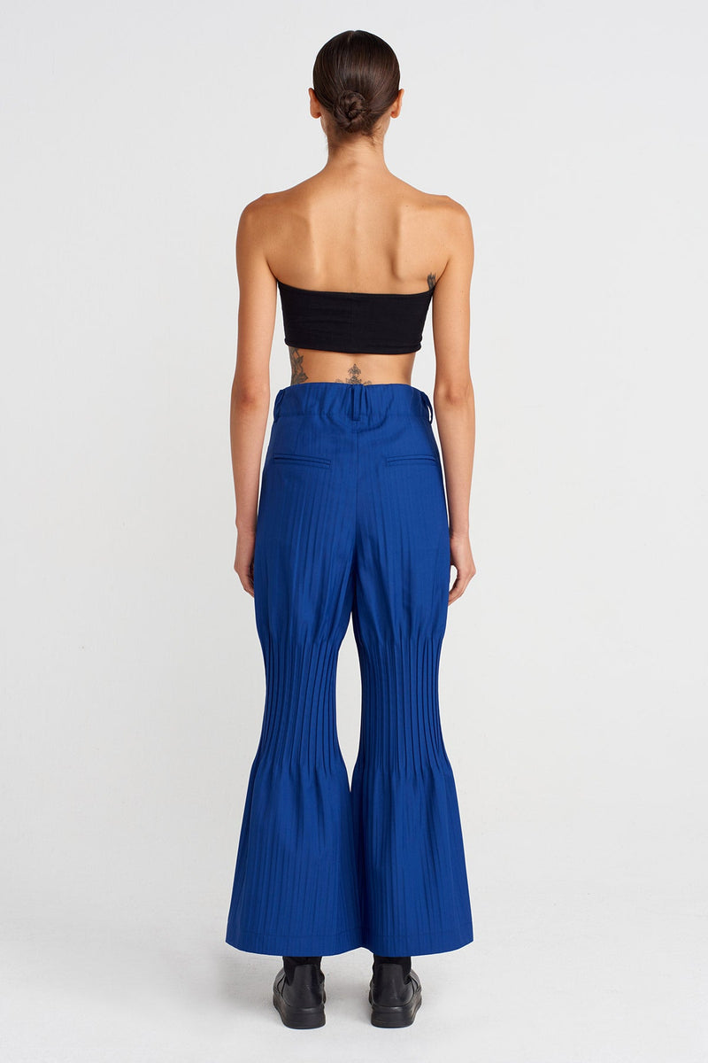 Nu Regionally Pleated Trousers Deep Sea