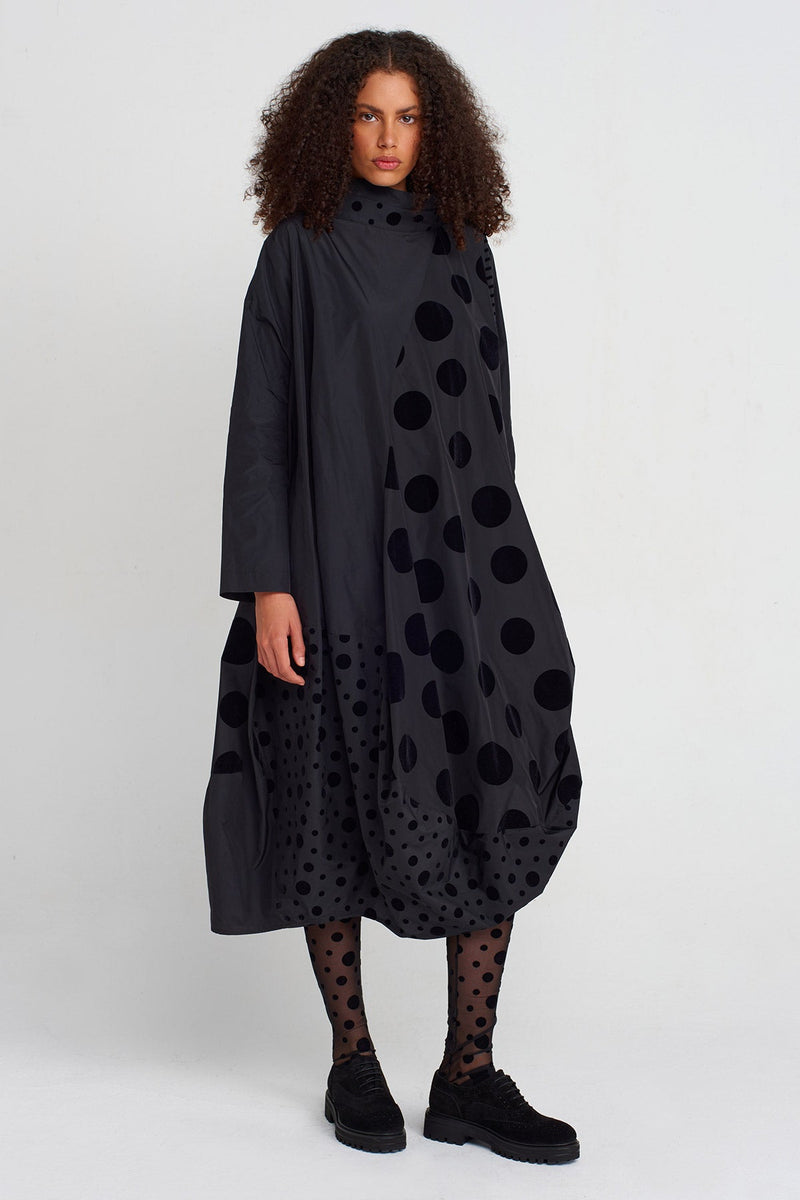 Nu Velvet Polka-Dot Taffeta Dress Multi Color
