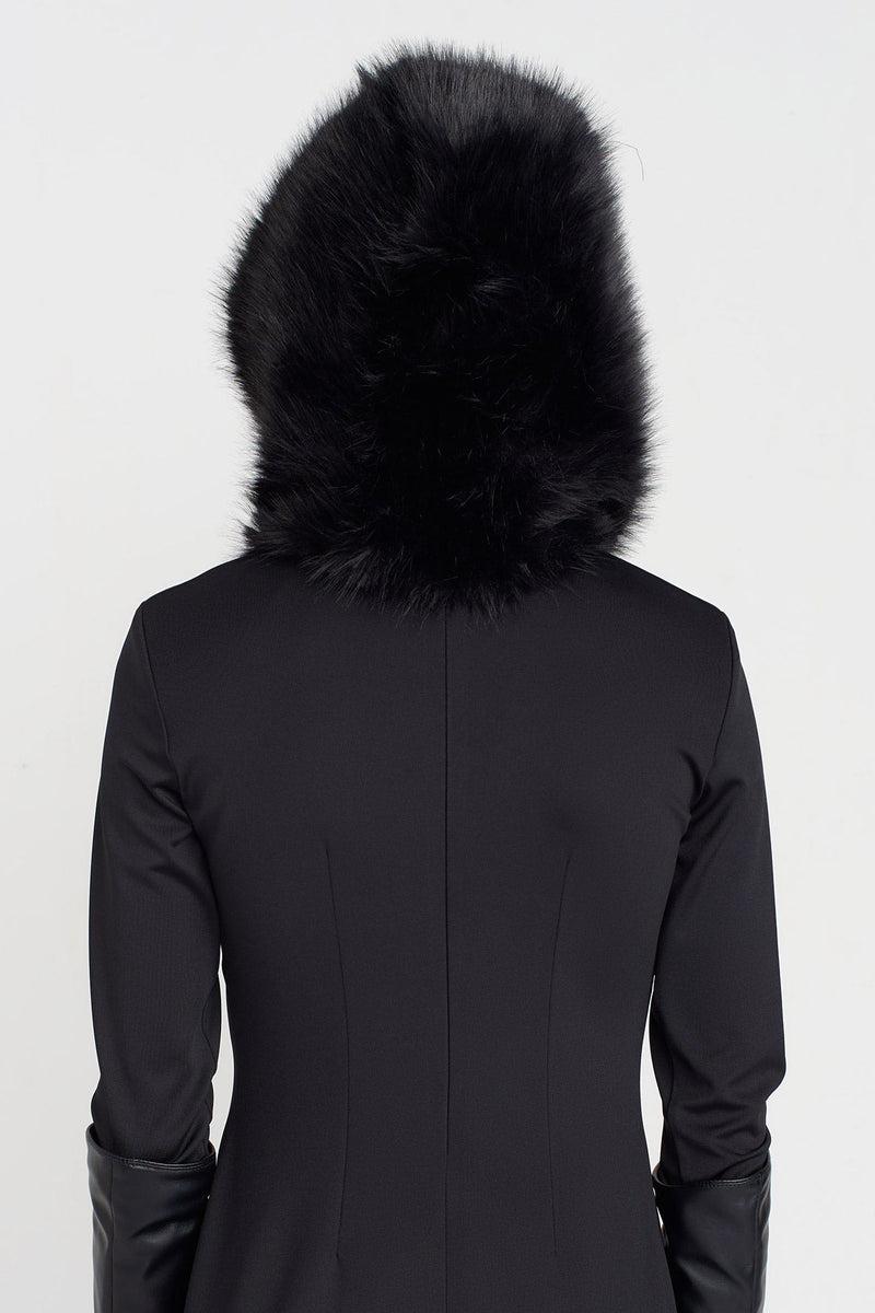 Nu Faux Fur Hood Black