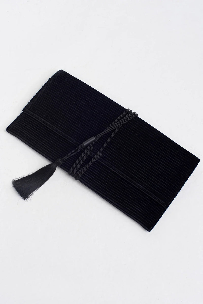 Nu Textured Clutch Bag Black