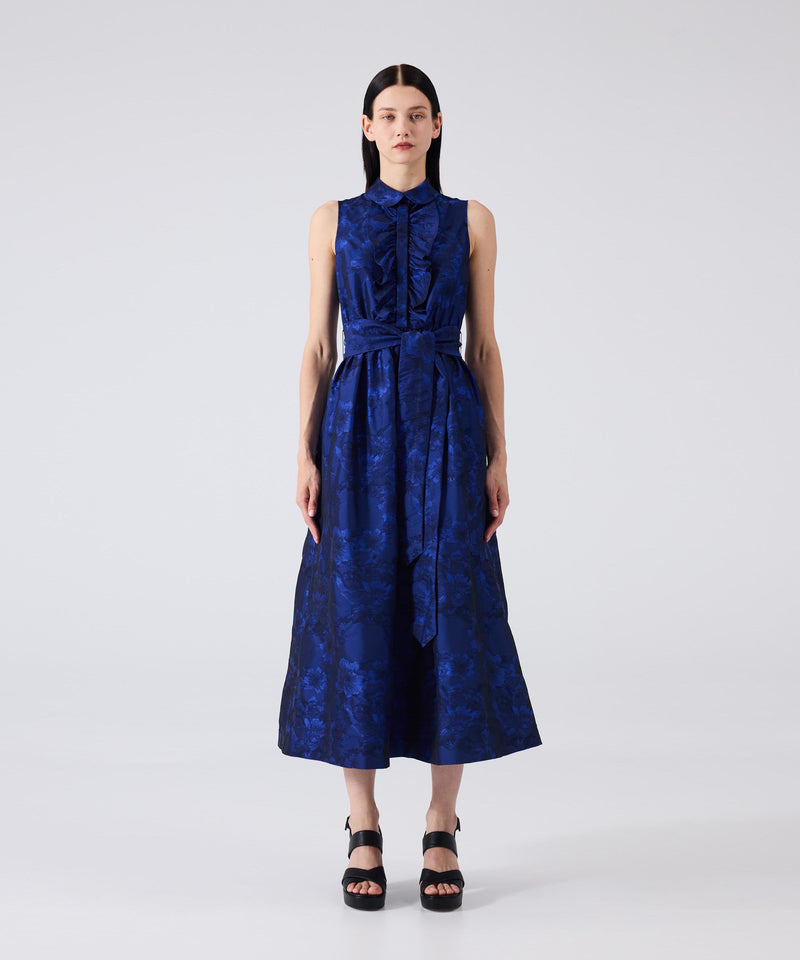 Machka Jacquard Dress Sax