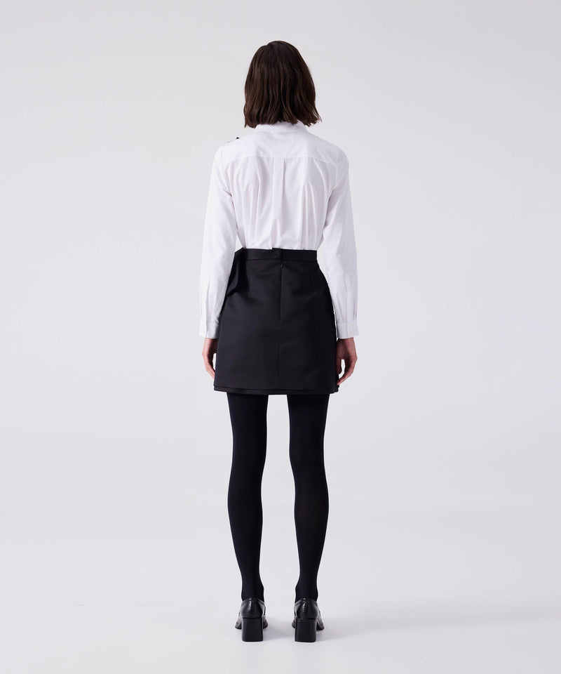 Machka Mini Skirt With Bow Black