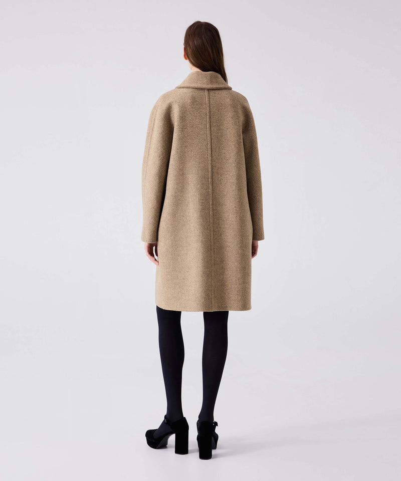 Machka Buttoned Wool Coat Beige