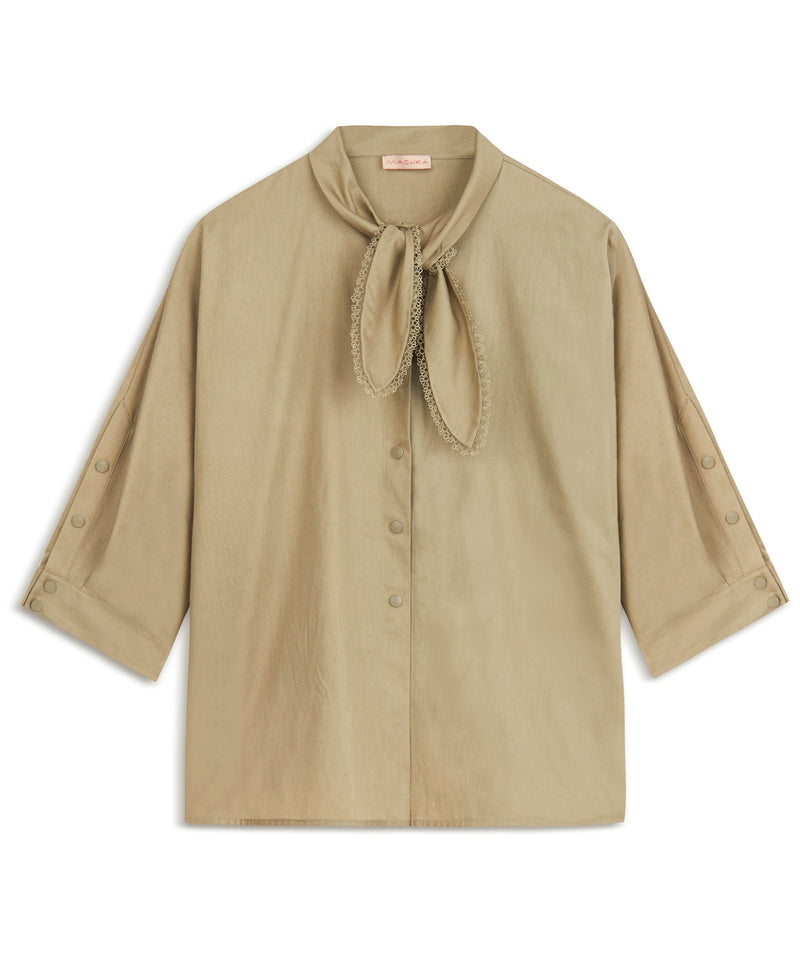 Machka Scarf Effect Shirt Stone