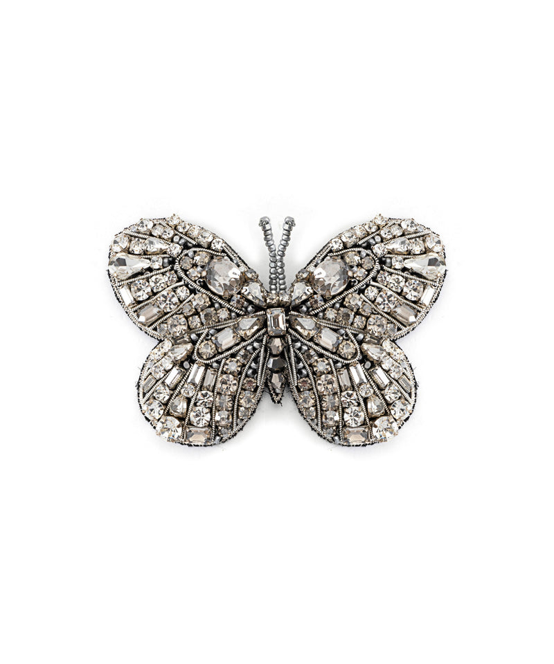 Machka Crystal Stone Butterfly Brooch Crystal